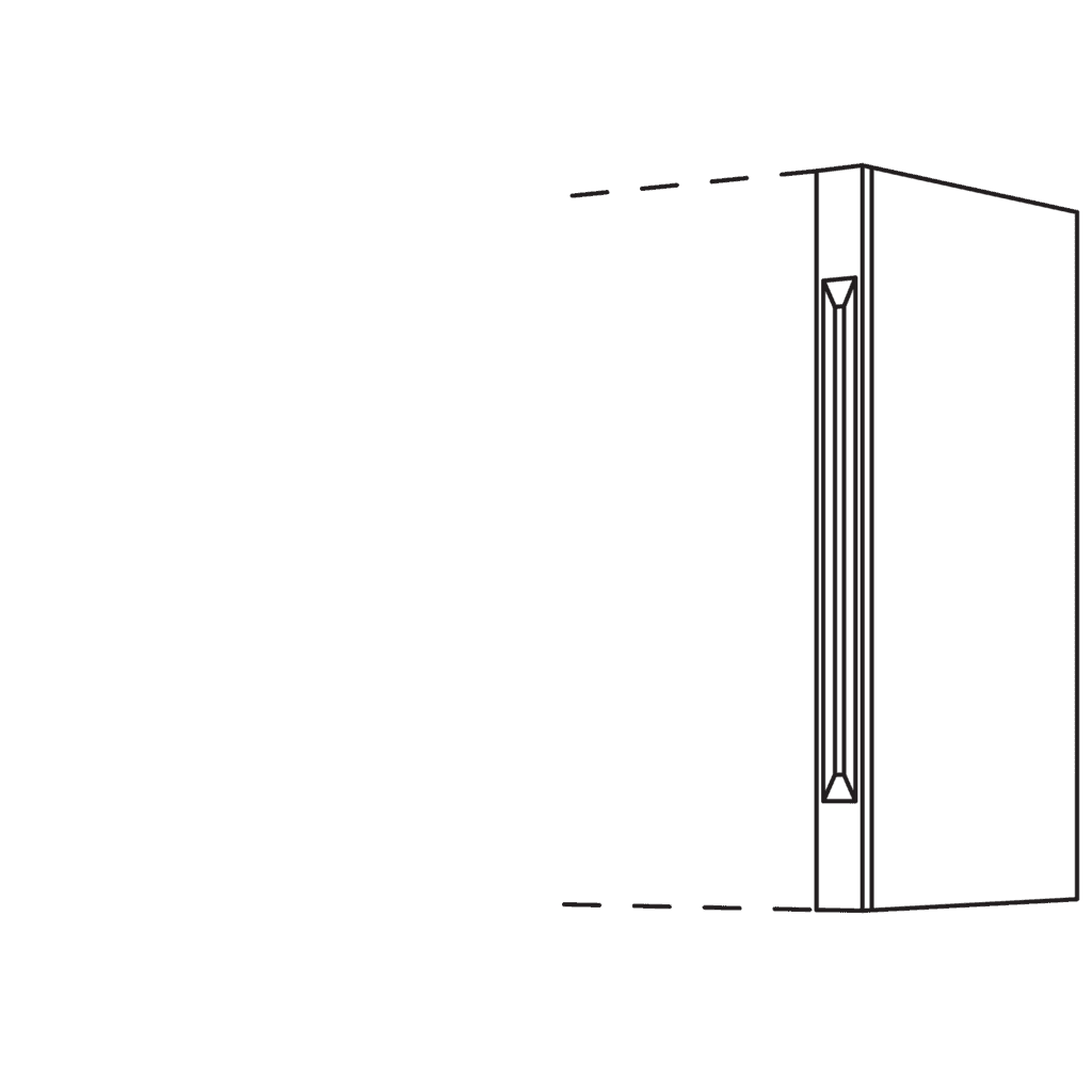 Wandschrank-Pilaster
für Wandschränke, Höhe 1
