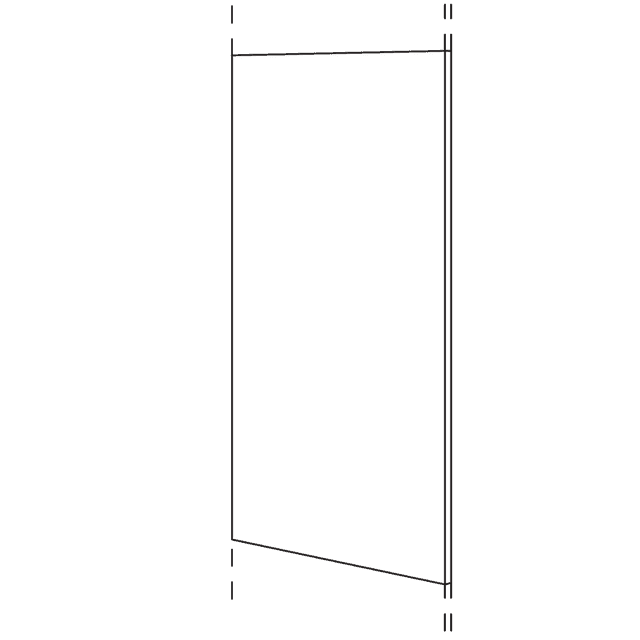 Front panel (1-piece)
continuous