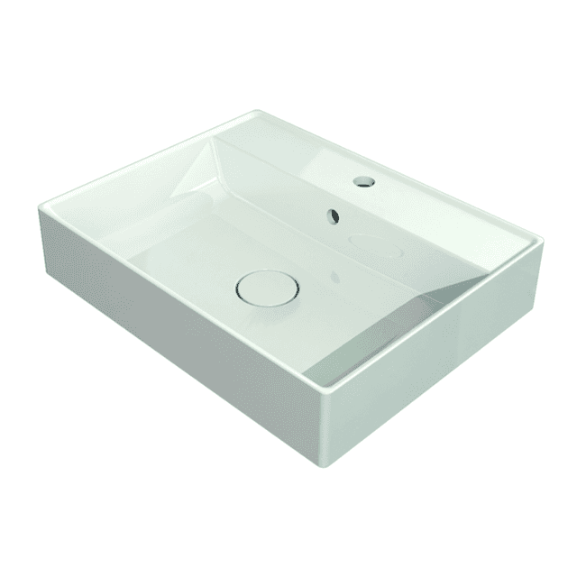 MARMITE: countertop washbasin WB
0517 C 600C, mineral
composite, white high gloss