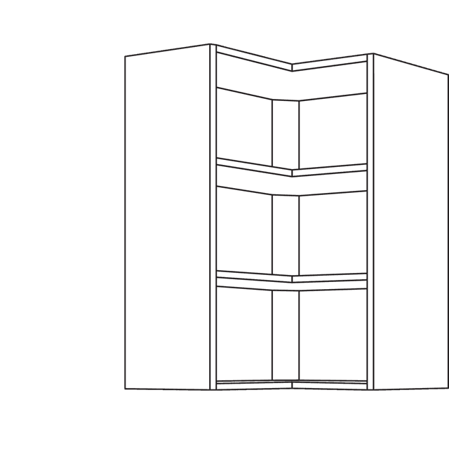 Wall corner shelf