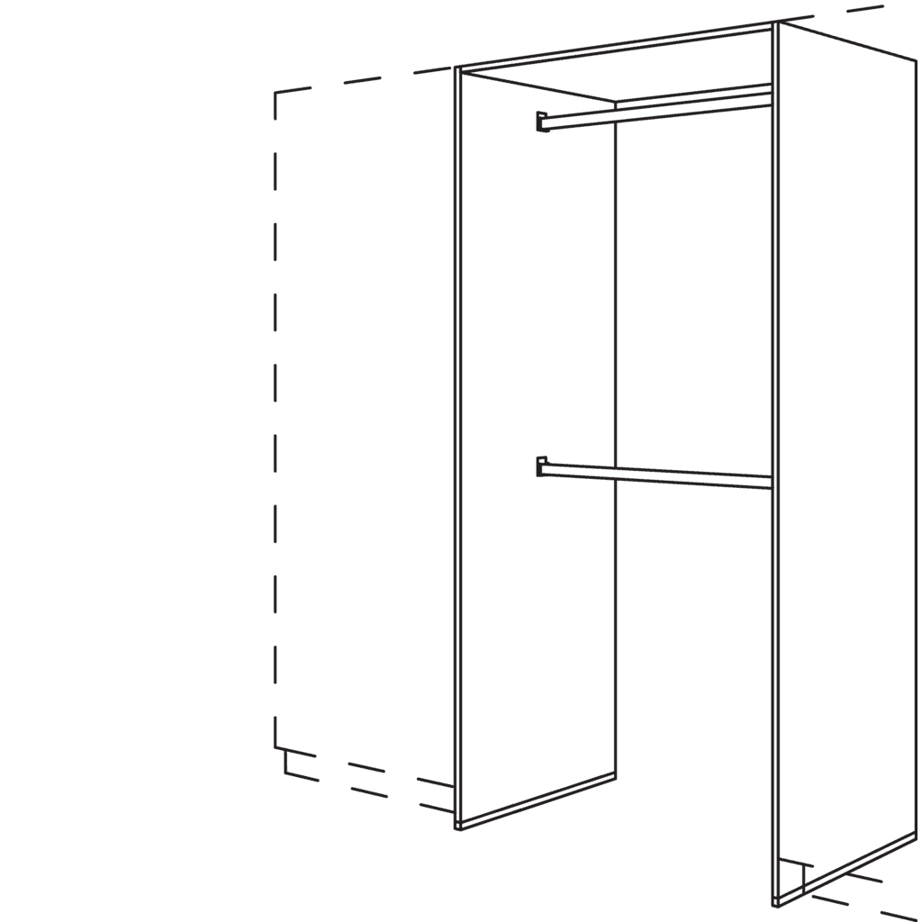 XL-Garderoben-Anbauelement