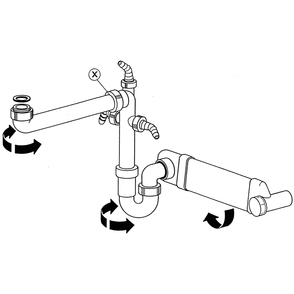 Raumspar-Siphon-Set