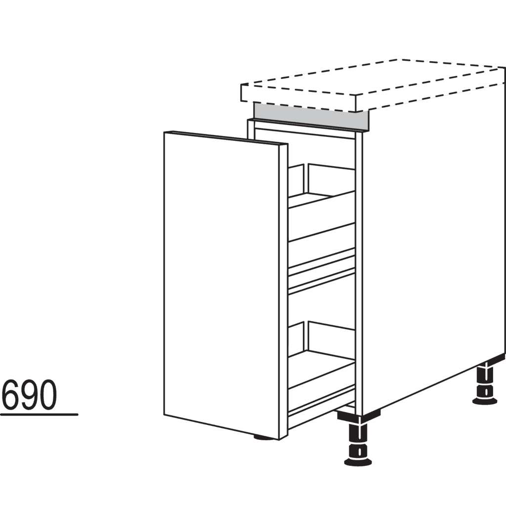Auszugschrank