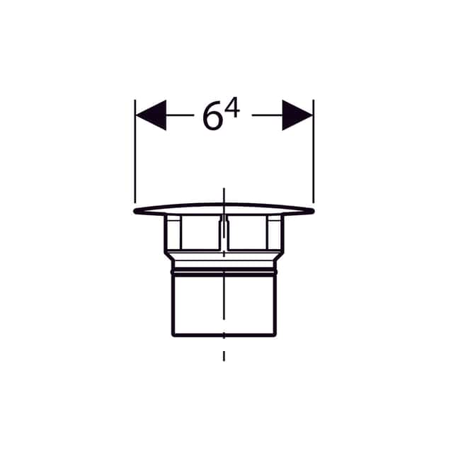 Cover plate for Clou drain and
overflow, matte black - 2