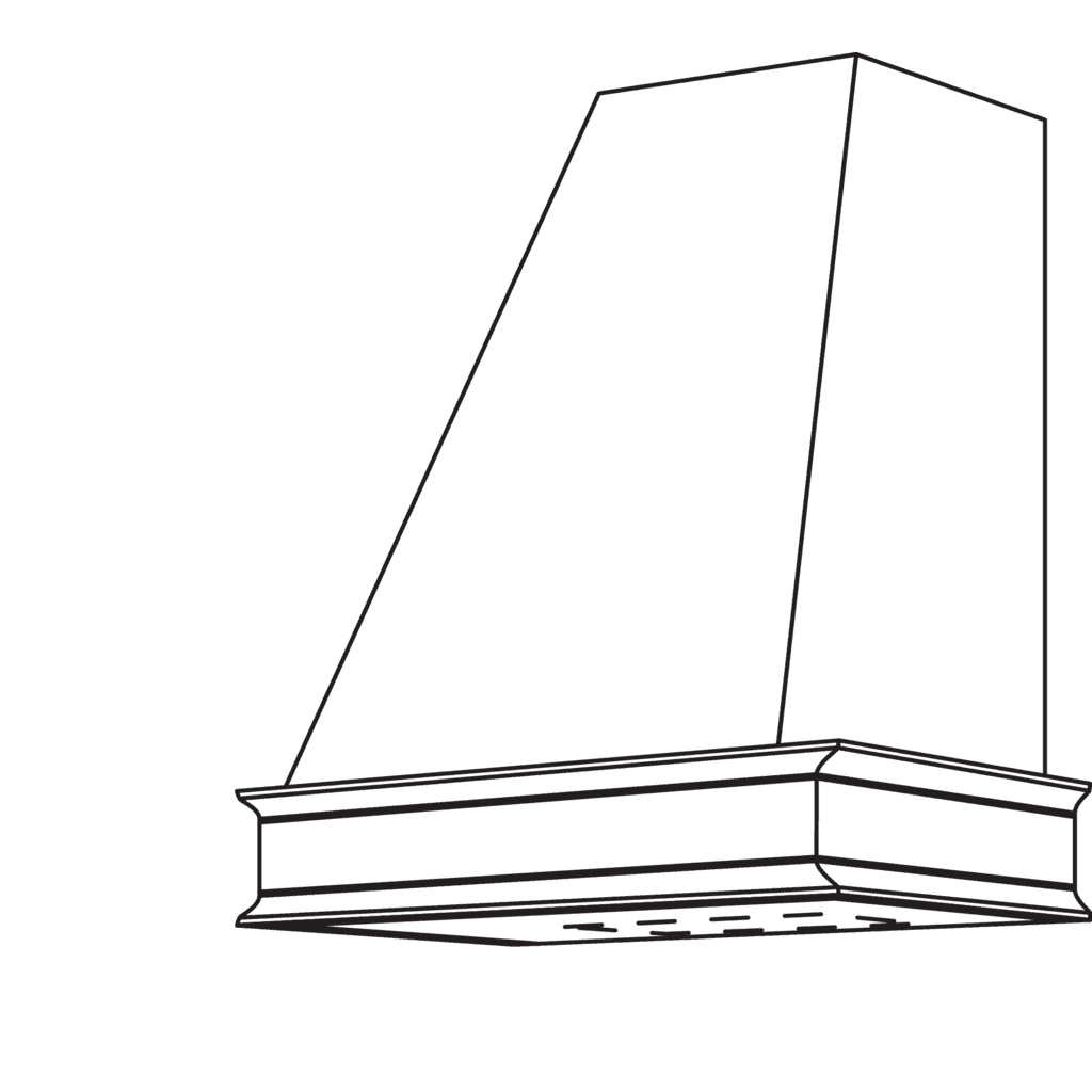 Kamin mit Kranzgesims für
Kranzprofile 957 (KL)