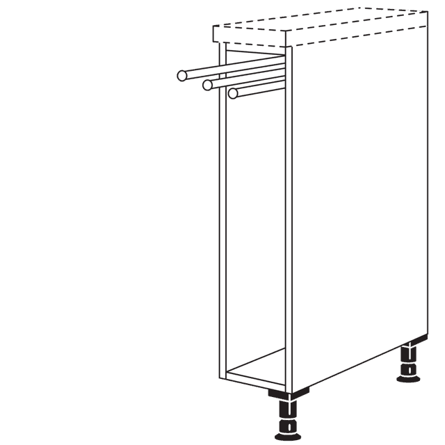 Maxi base cabinet shelf