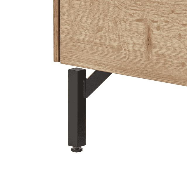 Steel plinth feet, 20 mm
thick