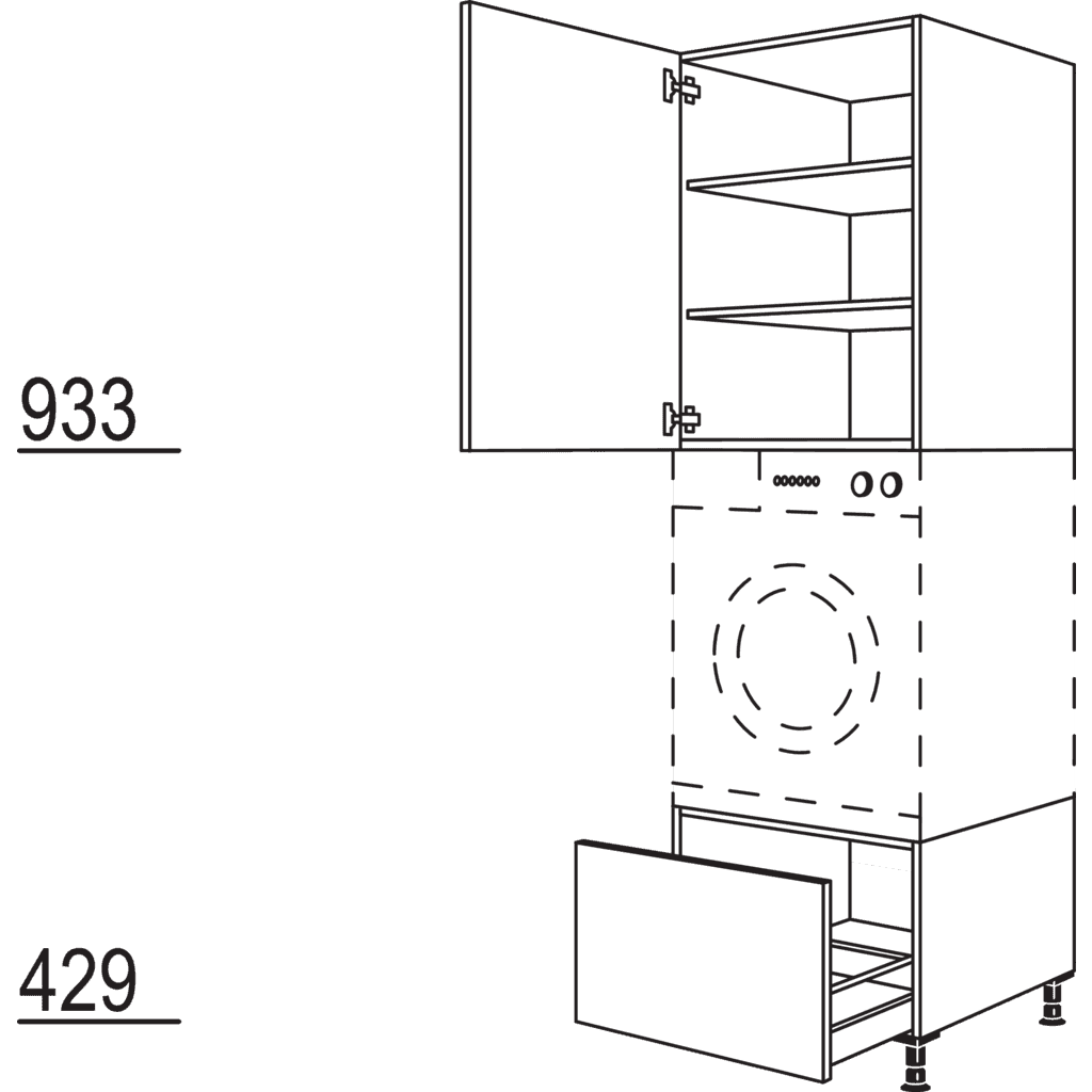 XL-Geräte-Umbau
Waschmaschine /
Wäschetrockner
