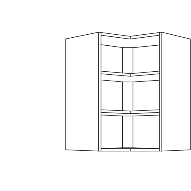 Wall corner shelf
