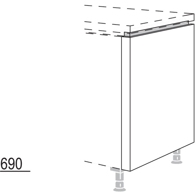End front panel
