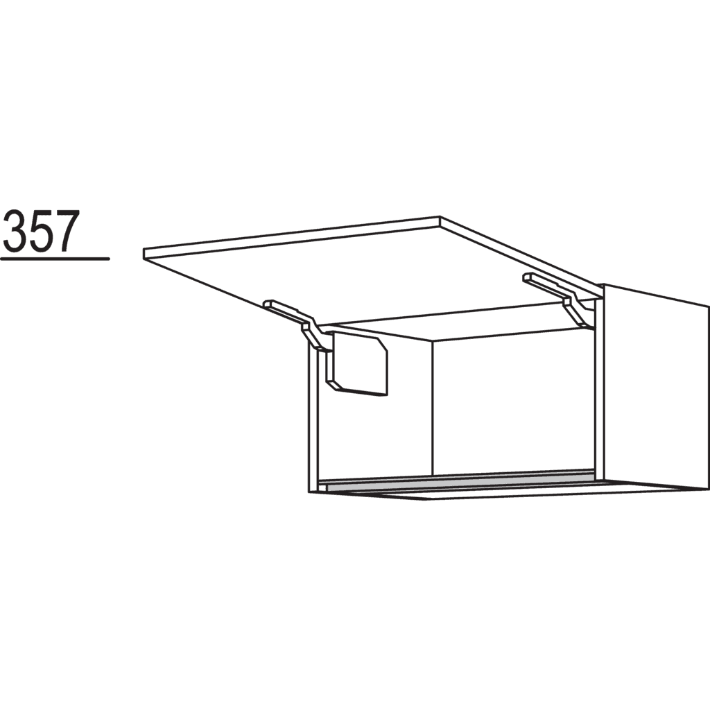 Wandschrank mit Klappe