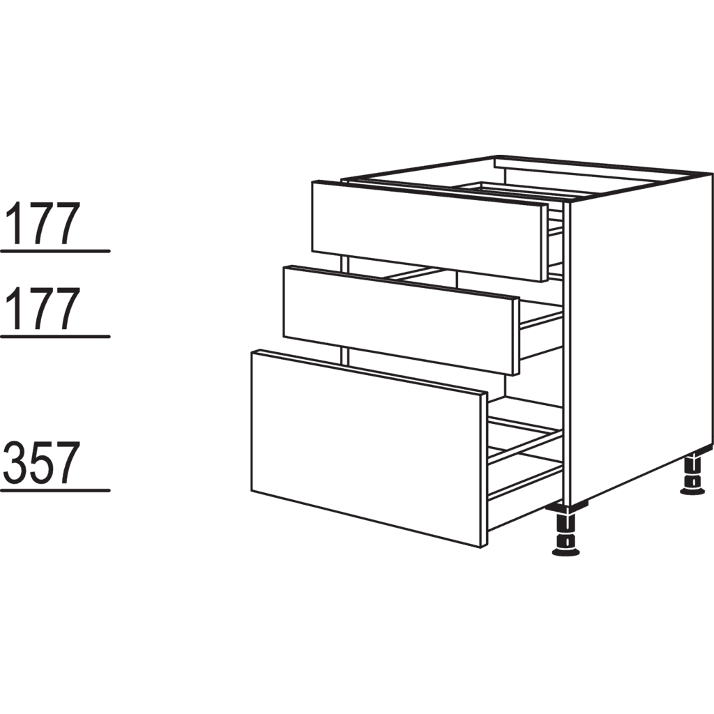 Cooktop base cabinet