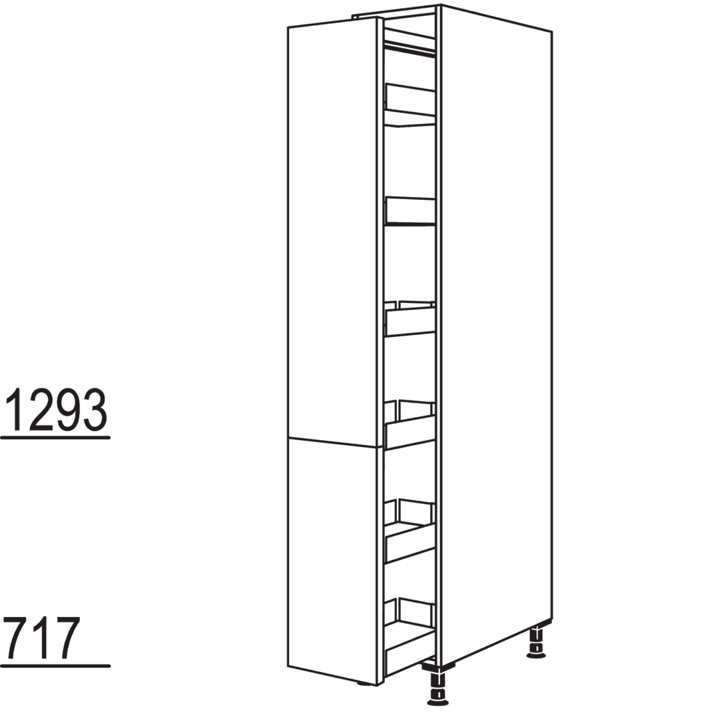 Pull-out larder unit
