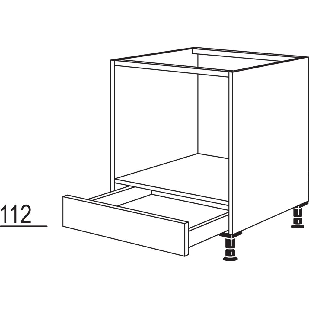Oven housing cabinet