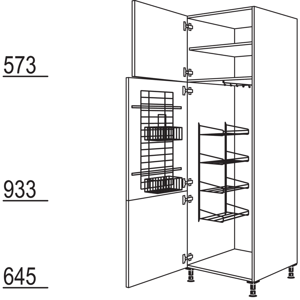 XL-Besen-/ Geräteschrank