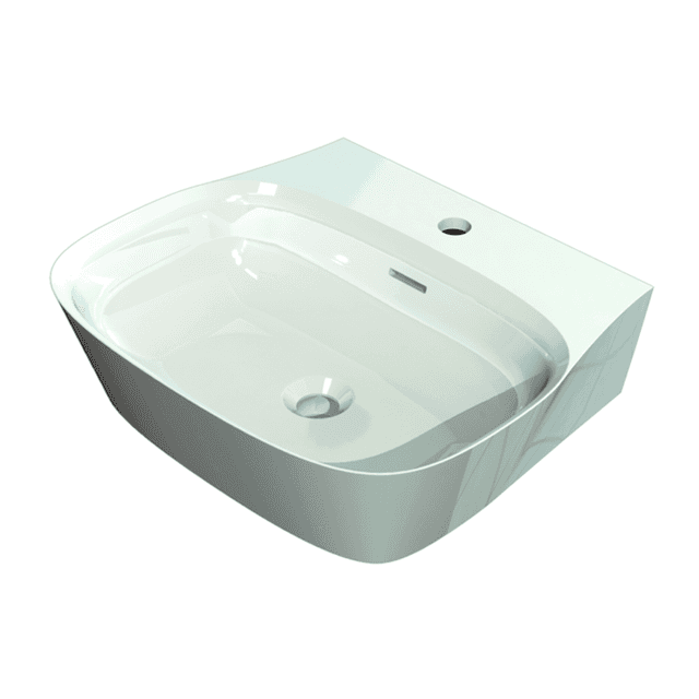 MARMITE: countertop washbasin WB
0002 W 520C ICC, mineral
composite, white high gloss