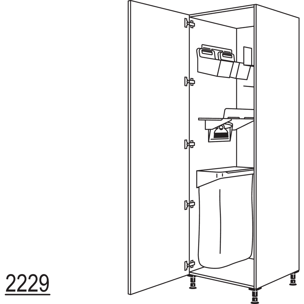 XL-Hochschrank mit
Ordnungssystem Laundry-Area