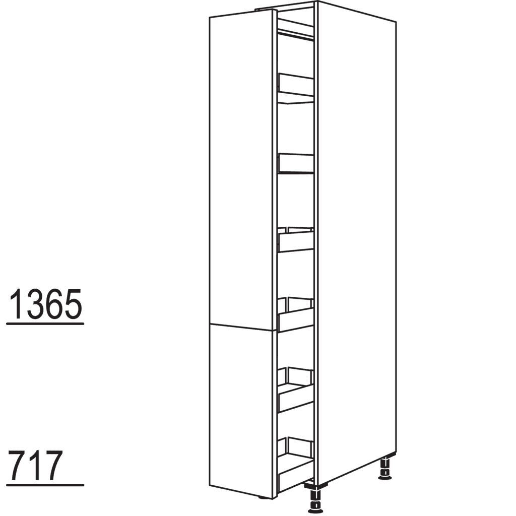 Pull-out larder unit