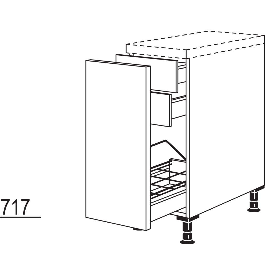 Pull-out cabinet