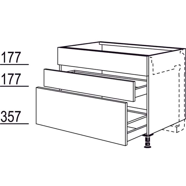 XL cooktop base cabinet for
downdraft extractor - 1