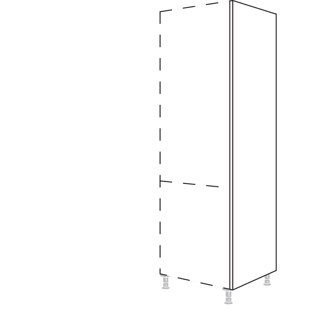 XL-Abschlusswange in
Korpushöhe