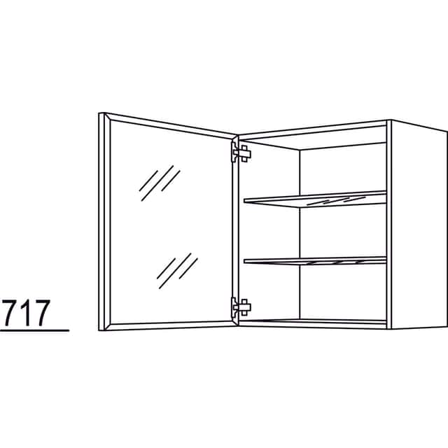 Glass Wall Cabinet Flat - 1