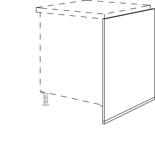 Sakura end panel for room planning
in fixed depth dimensions
