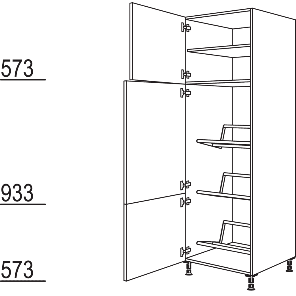Hochschrank für Getränkekisten