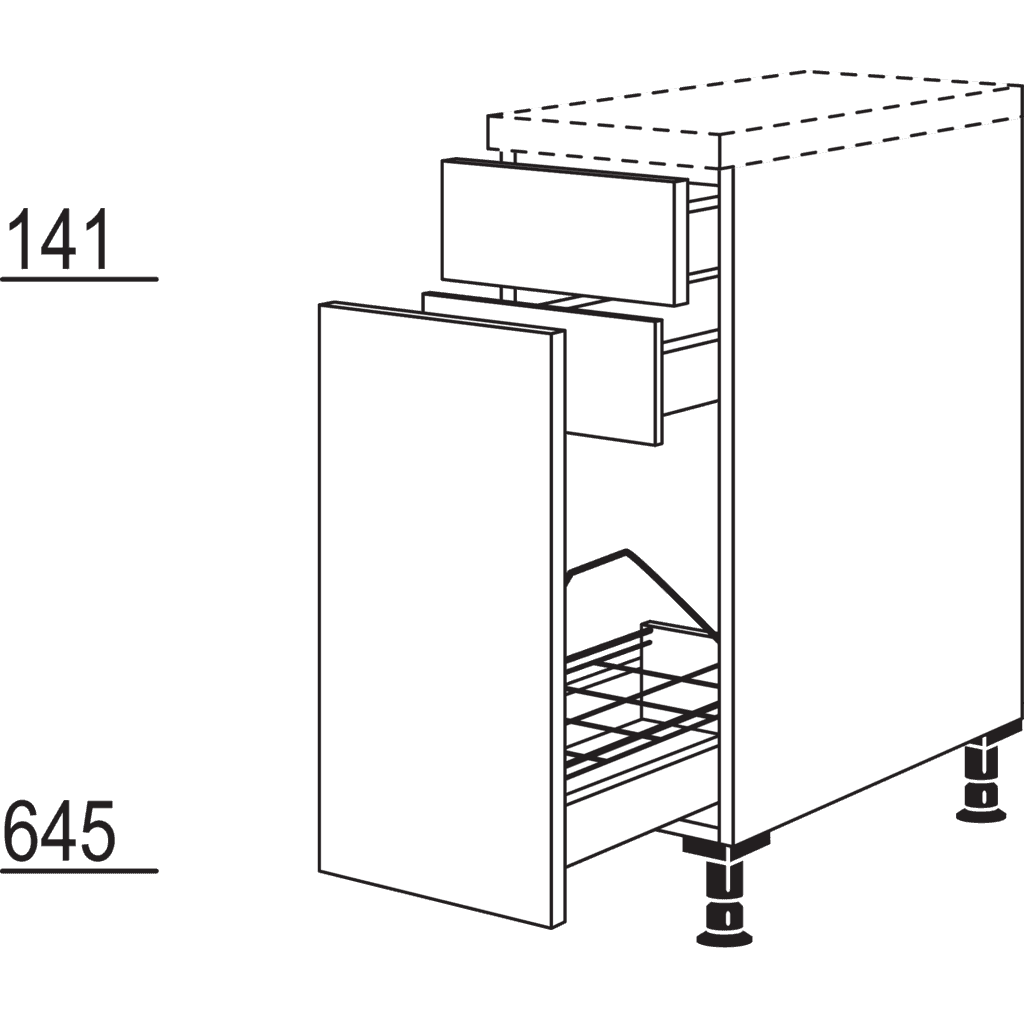 XL pull-out cabinet