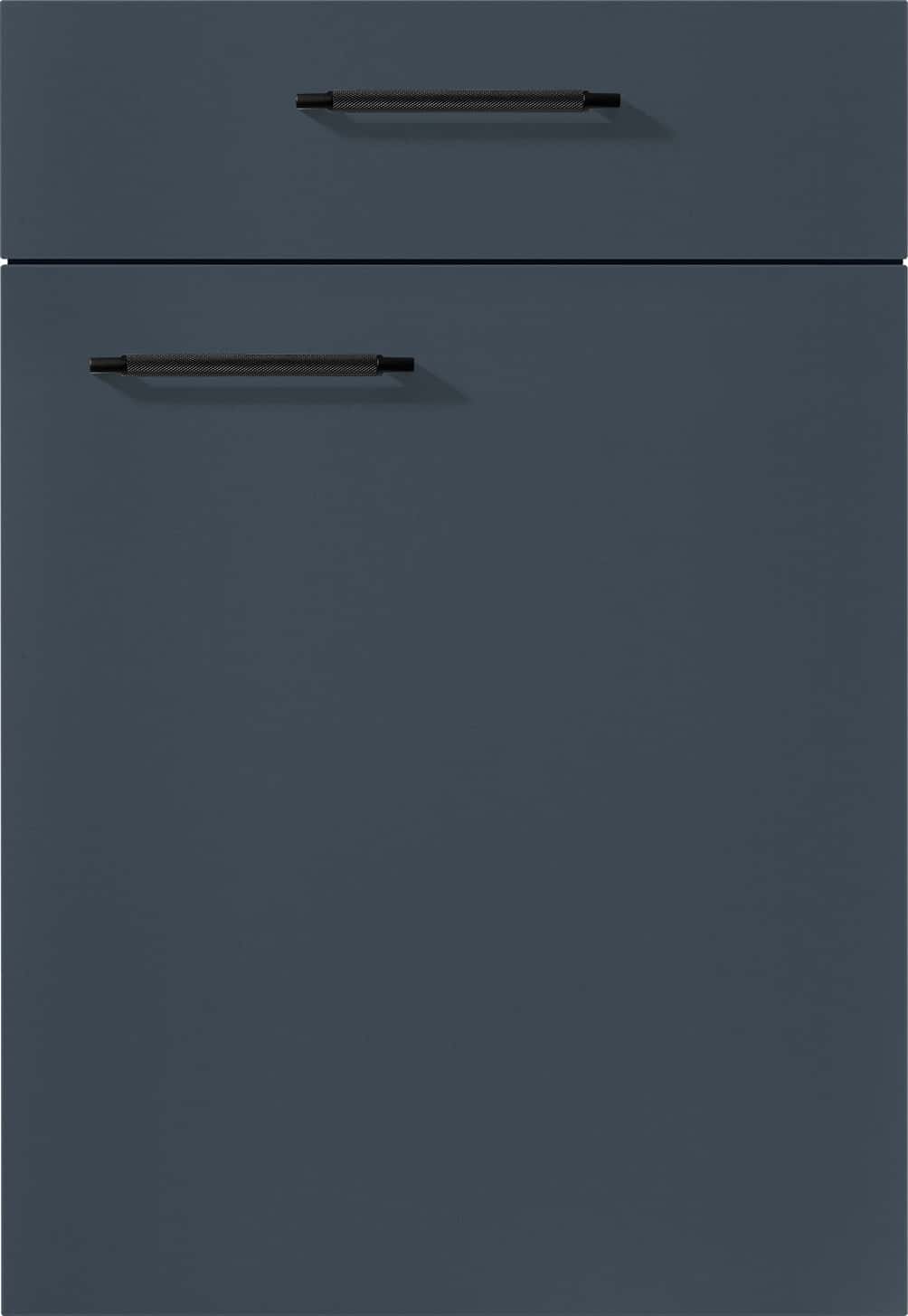 Lacklaminat Front in Fjordblau ultramatt - Nobilia Easytoch 966 