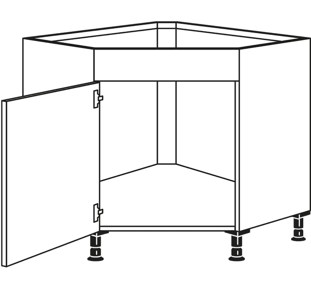 Nobilia corner sink cabinet