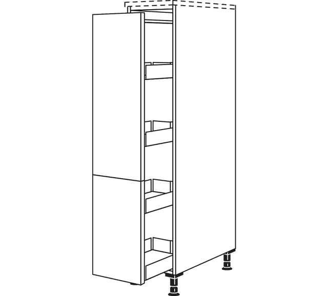 Nobilia pull-out pantry highboards