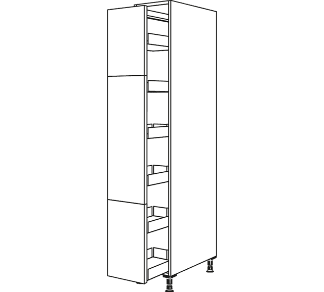 Nobilia pull-out pantry tall cabinets