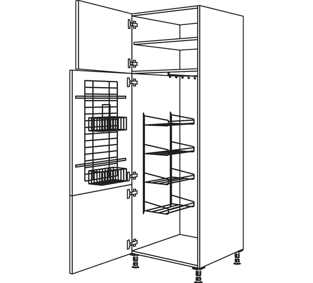 Nobilia laundry tall cabinets for brooms & appliances