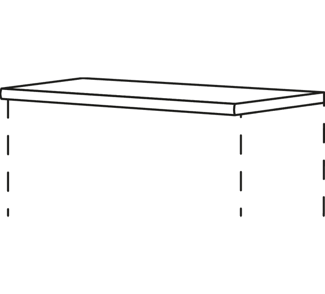 Nobilia Abdeckboden mit 10 mm Stärke