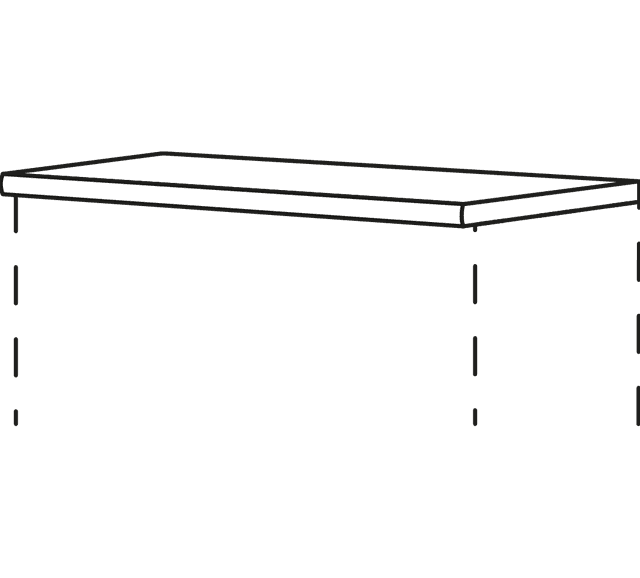 Nobilia Abdeckboden mit 25 mm Stärke