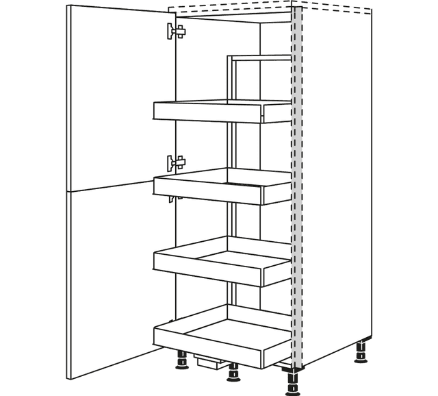 Nobilia Line N Highboard für Stauraum