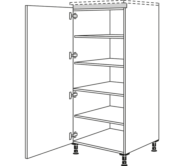 Nobilia Line N Vorratsschränke als Highboard