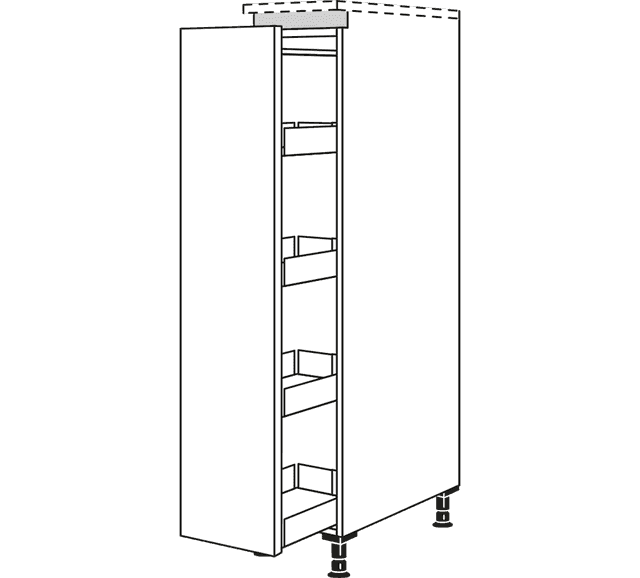 Nobilia Line N Apothekerschrank als Highboard