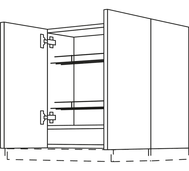 Nobili Line N Wandschrank für Flachschirm-Dunsthauben