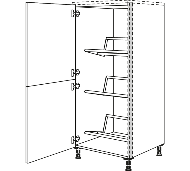 Nobilia  Line N Highboards für Hauswirtschaftsräume 