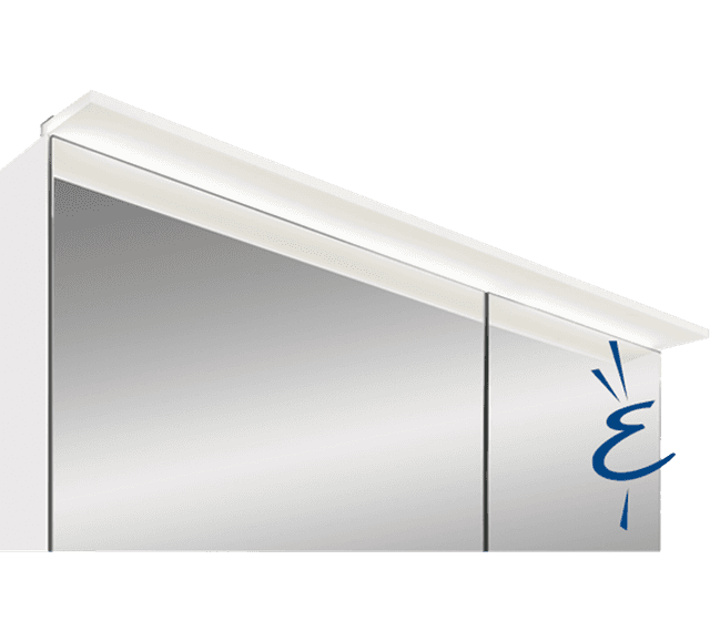 Lighting - recessed lights & surface-mounted lights for bathroom cabinets