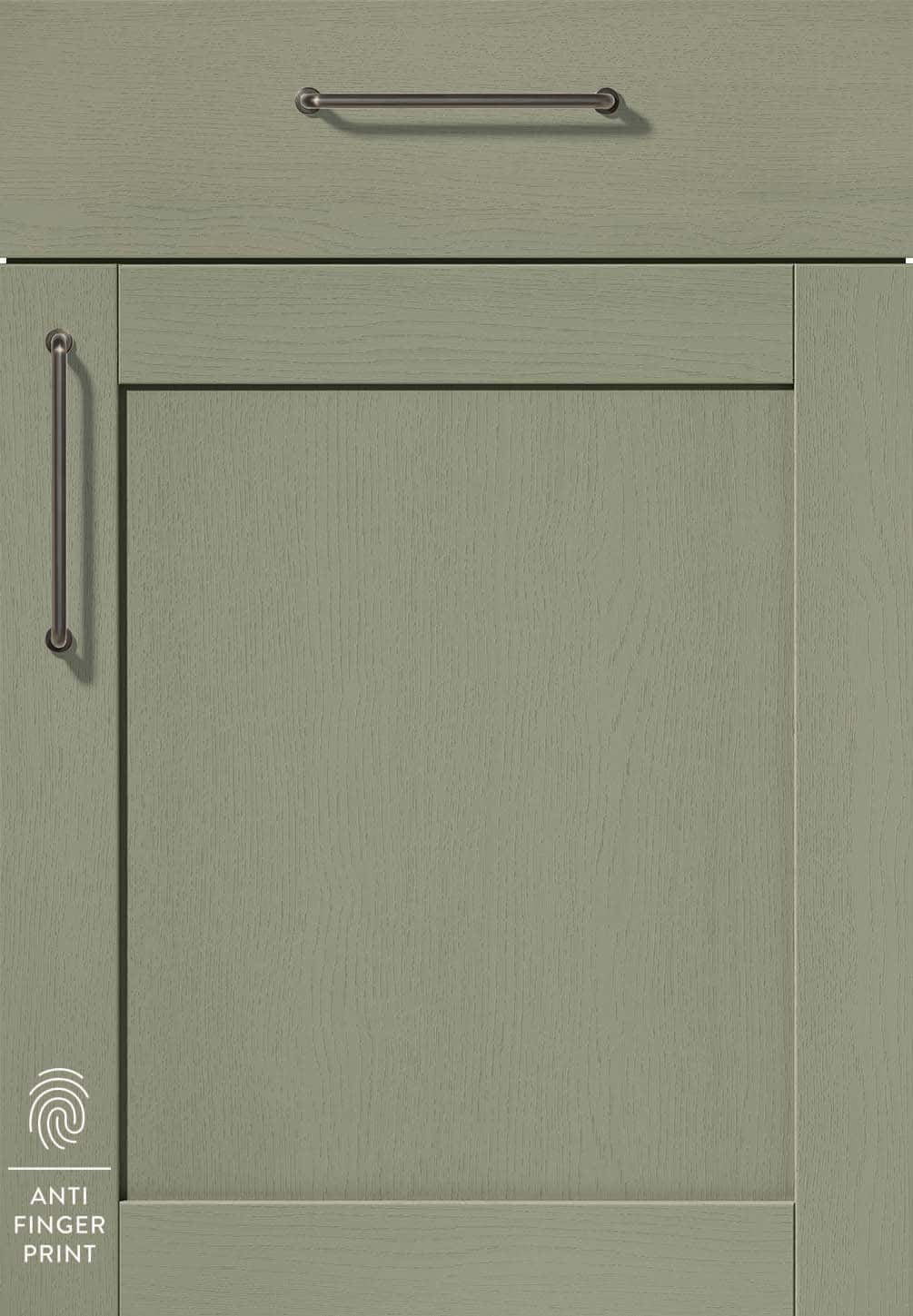 Nobilia Front 617 Lacklaminat, Holzstruktur Olive 419 Frame PG 4