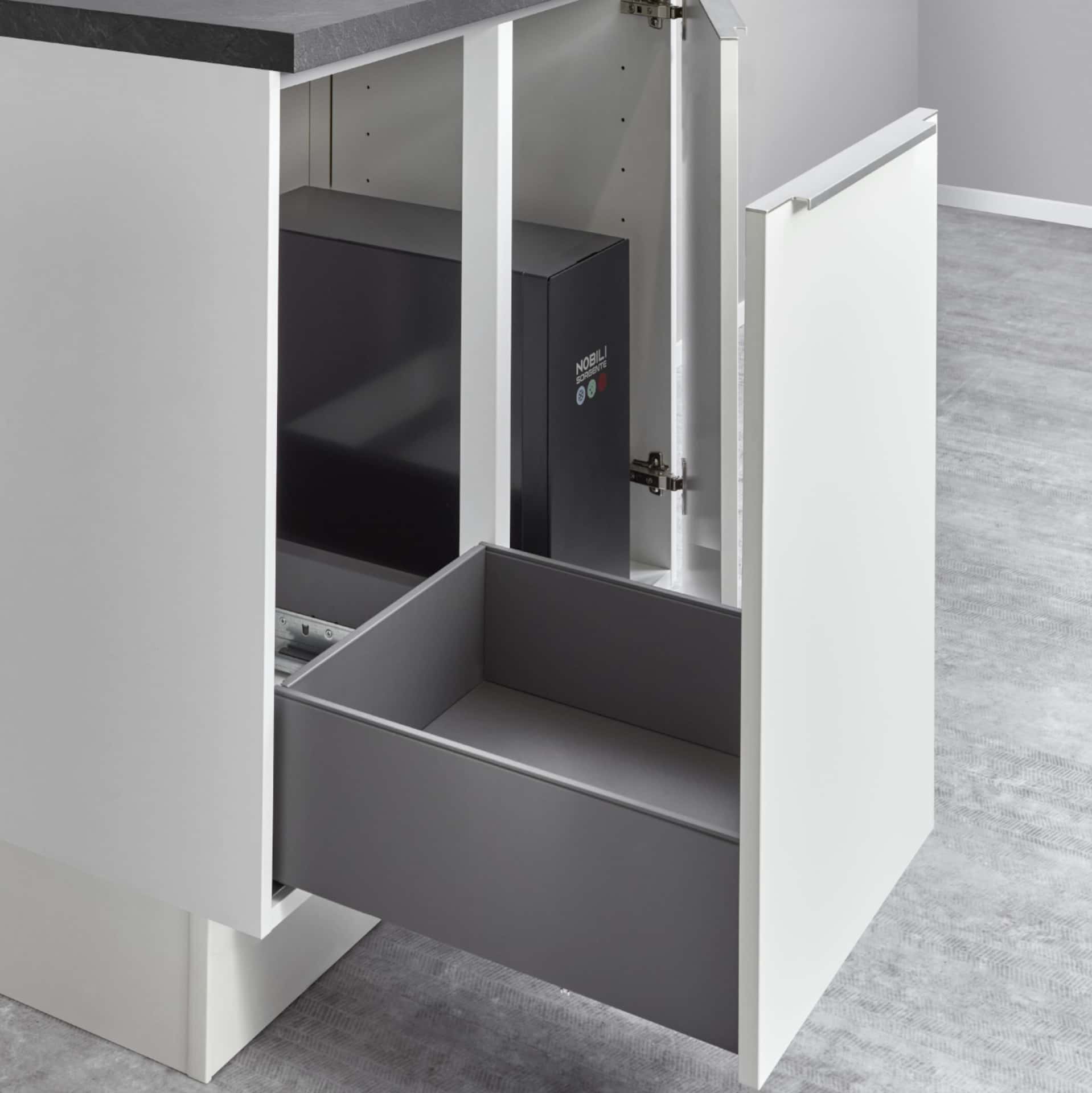 Nobilia Spülenunterschrank ohne Mülltrennung für bauseitge Wertstoffbehältersysteme