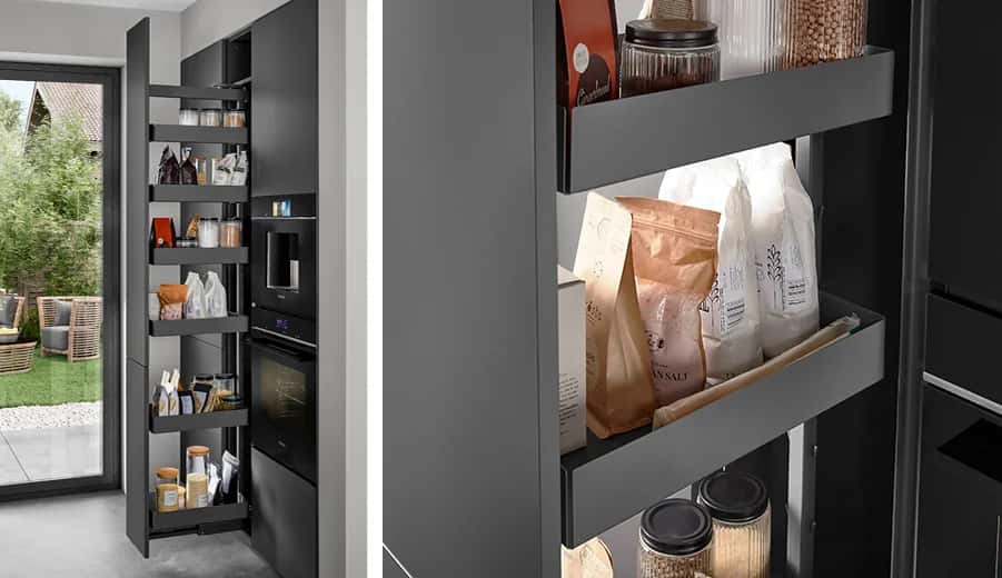 Nobilia apothecary cabinet open