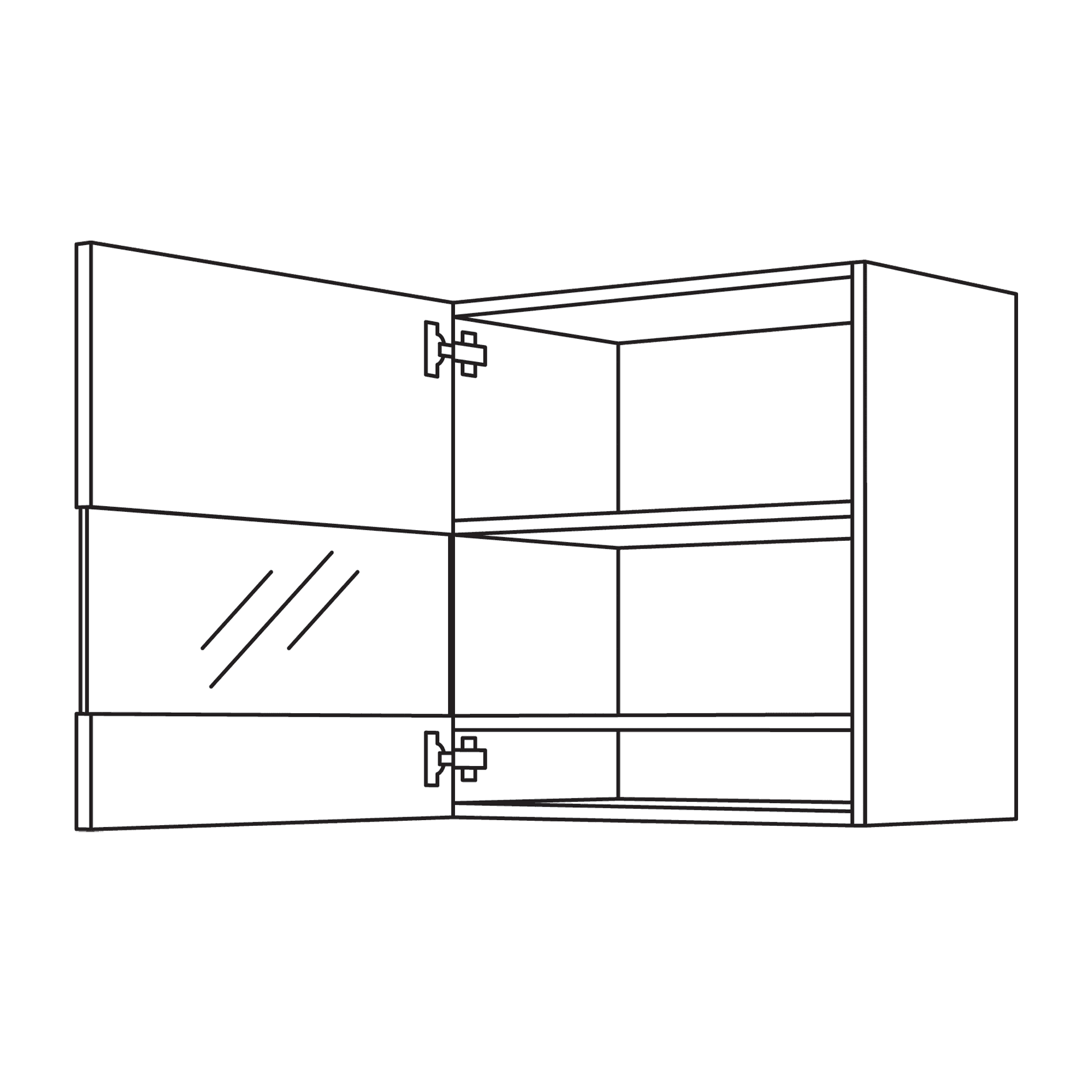Nobilia Wandschrank mit Boulevard-Tour