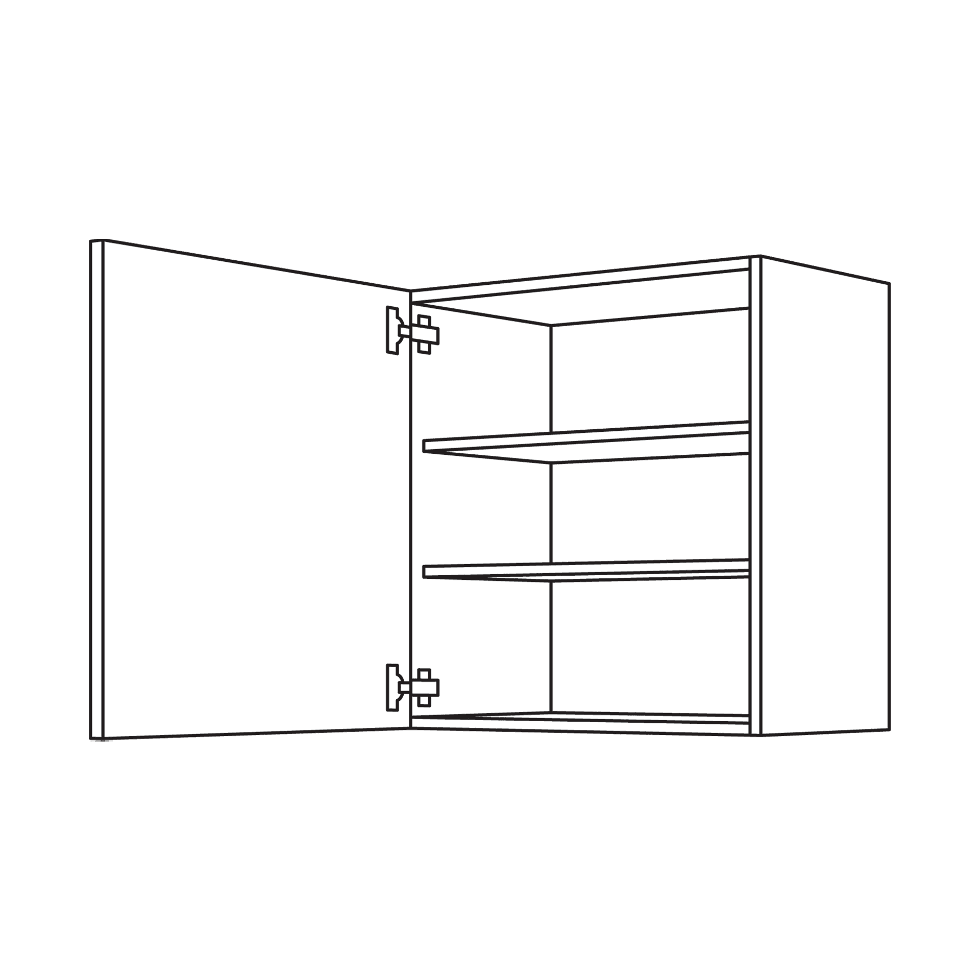 Nobilia Wandschrank mit Holztür