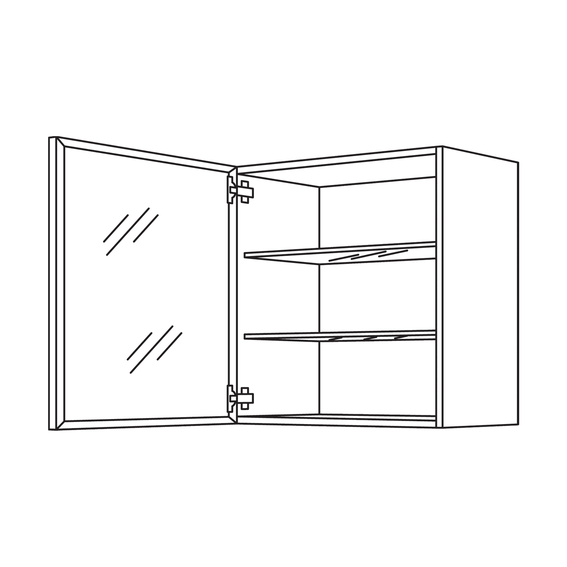 Nobilia Wandschrank mit Flat-Tür