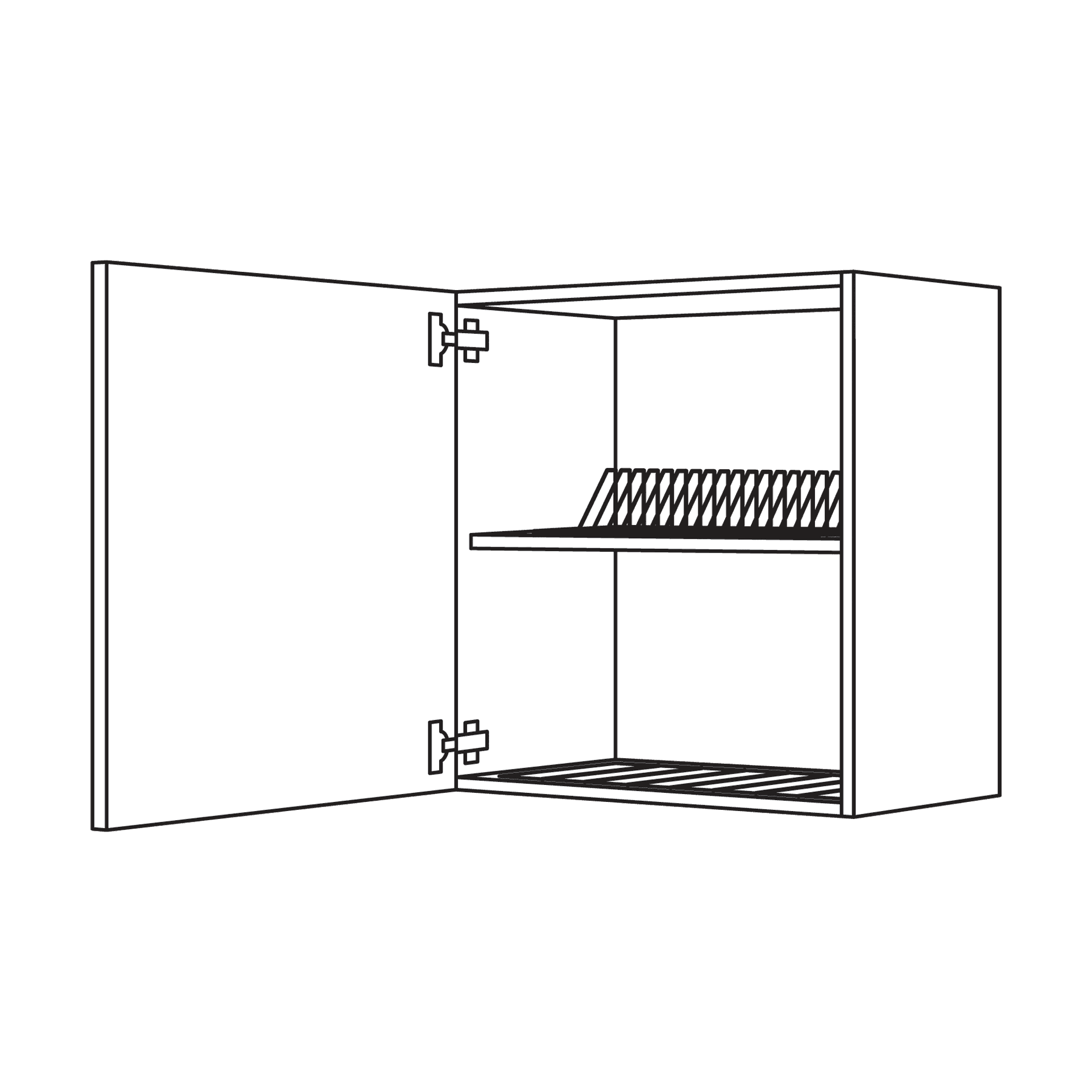 Nobilia Wandschrank mit Abtropfgitter